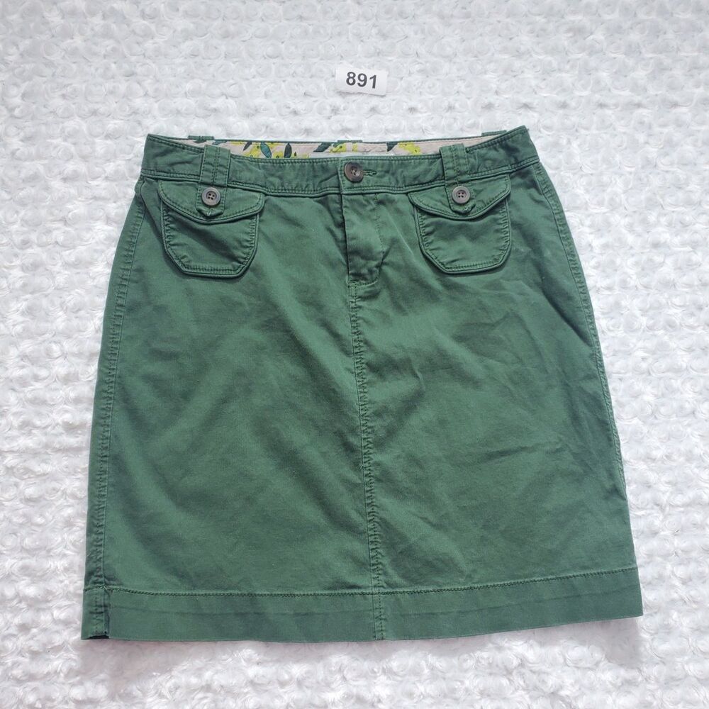 Old Navy Skirt Womens 33.5 In Green Stretch
